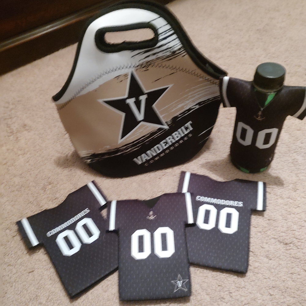 Vanderbilt Commodores Neoprene Cooler and Bottle Cover Set